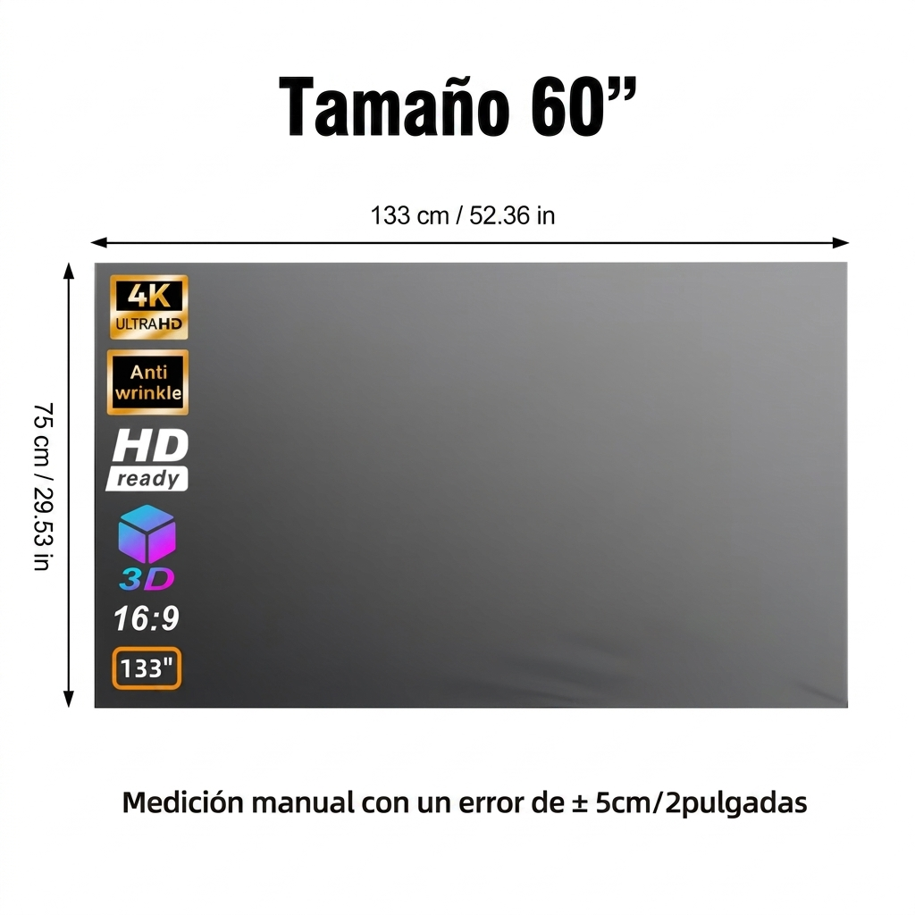 Pantalla Antireflejo 60"
